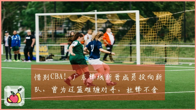 惜别CBA！广东锋线新晋成员投向新队，曾为辽篮难缠对手，杜锋不舍放手